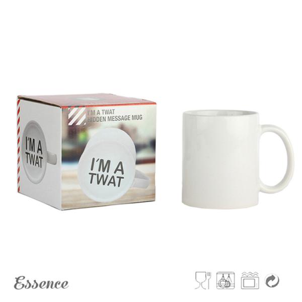 Buy cheap White Stoneware Ceramic Sublimation Mug 11OZ Orca Coating Custom Logo from wholesalers