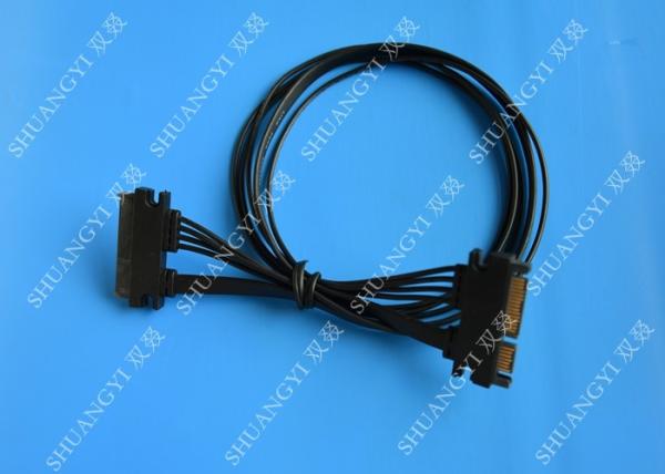 Buy cheap 22 Pin Male to Female Hard Drive SATA Power Cable Black Slimline 20 Inch from wholesalers
