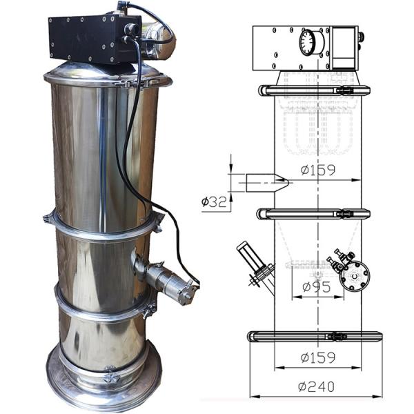 Buy cheap Transport Pneumatic Vacuum Conveyor For Powder Granules Qvc Series from wholesalers