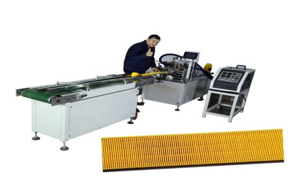 Buy cheap 5-65m/Min Air Filter Making Machine , 50HZ Rotary Pleating Machine from wholesalers