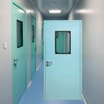 GMP Standard Modular Cleanroom Manul Swing Door Hospital Steel Door