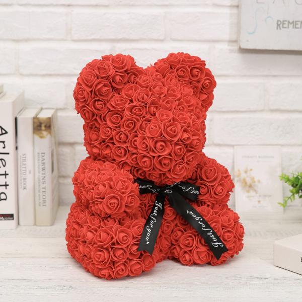Buy cheap 2021 artificial preserved roses Teddy Roses Bear for Valentines Day Gift rose bear from wholesalers