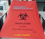 medical waste disposal plastic bag Biohazard garbage bags, Colored medical