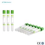 Disposable Blood Collection Green Top Heparin Tube Coated Spray Dried Lithium