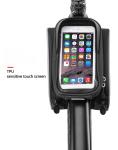 Bicycle upper tube bag mobile phone touch screen road bike mountain bike front