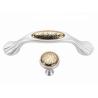 Buy cheap Acrylic Stones Dresser Pulls Crystal Wardrobe Door Knobs Elegant Pearl White Furniture Handles from wholesalers