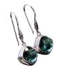 Buy cheap 925 Silver Square Synthetic Siopside Pendant Dangle Earring (060250) from wholesalers