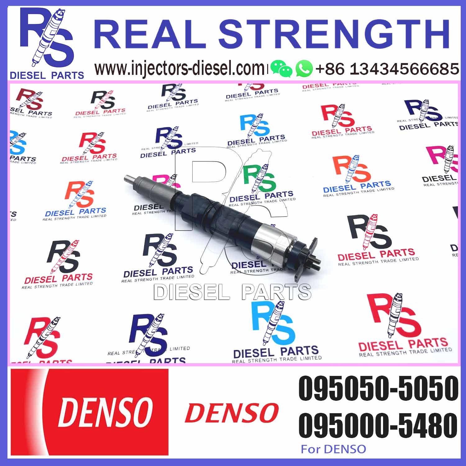 Common Rail Diesel Fuel Injector 095050-5050 RE507860 RE516540 RE519730 RE501924 For John Deere Tractor