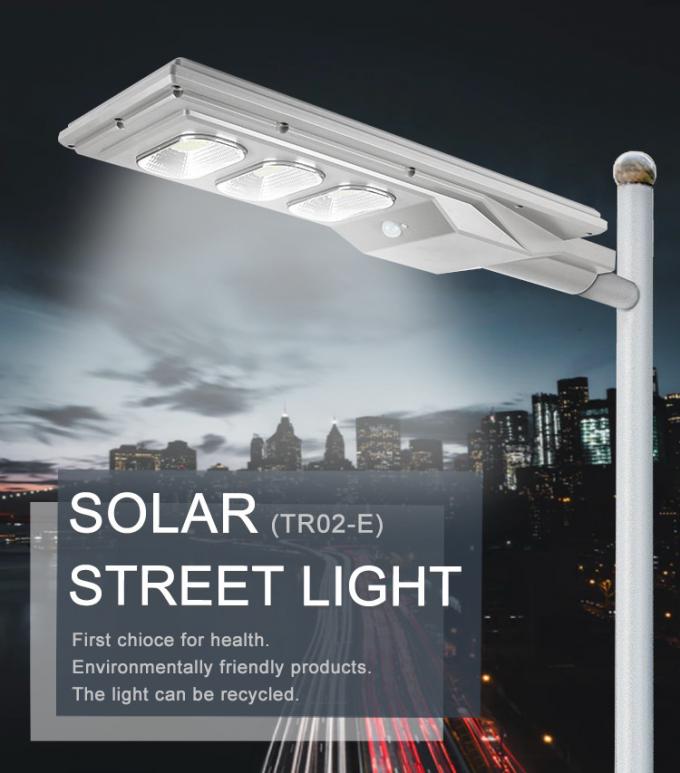100 W 200 W 300 W Solar Powered LED Street Lights SMD2835 LiFePO4 Battery 0