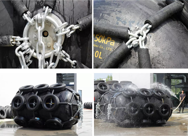 -40 Deg C To 80 Deg C Pneumatic Fender 80kPa With Pallet Packing