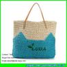 Buy cheap LUDA cute pattern beach bag crochetting paper straw beach bag uk from wholesalers