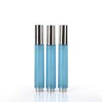 Luxury Empty Foundation Bottle With Pump 10ml 15ml Blue Plastic Acrylic PMMA