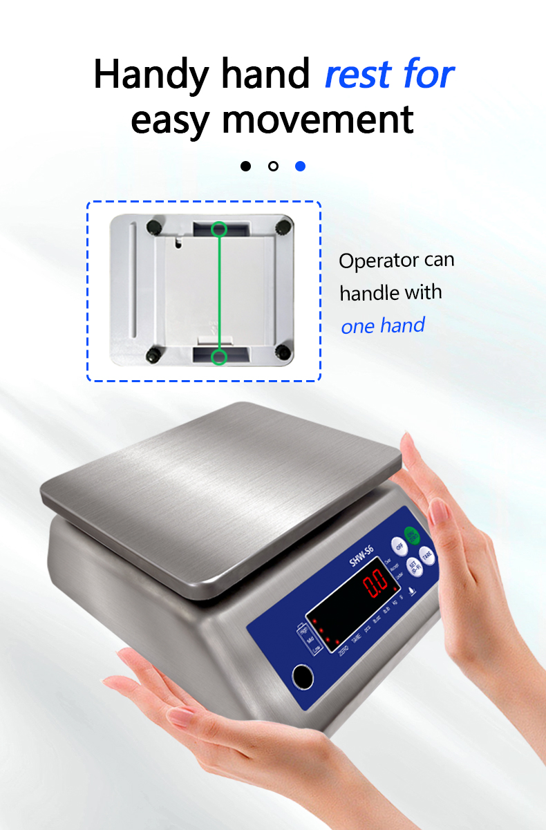 SOHE S6 Stainless Steel Waterproof Scale with 6KG Capacity and IP68 Protection Rating
