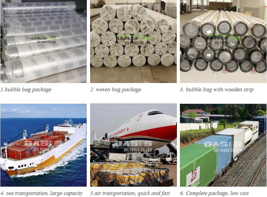 Pipe Based Gravel Pack Screen Double Layer Filter Cylinder Type 1 - 6m Length
