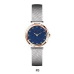 Stainlesss Steel 34mm Women Alloy Quartz Watch Water Resistant 3-5 ATM