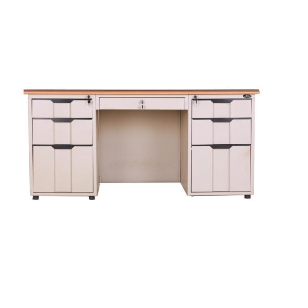 Buy cheap Two Pedestals Steel Executive Desk Office Metal Table Desk from wholesalers