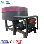 750L Diesel Industrial Concrete Pan Mixer Round Mouth Dry Mixing With Mixing