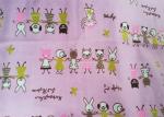 100 Grade Cotton Flannel Print Fabric For Kids Garment , Soft Cotton Flannel