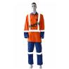 Buy cheap Two Tone Navy Blue Orange Anti Arc Flash Fire Retardant Suit Reflective For Road Transportation / Traffic Control from wholesalers