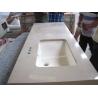 Buy cheap Commercial Bathroom vanity top remodelling Customized engineering Quartz Stone Countertops from wholesalers