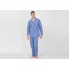 Buy cheap Yarnd Dyed Striped Mens Luxury Sleepwear With Button Through Shirt And Long Pants from wholesalers