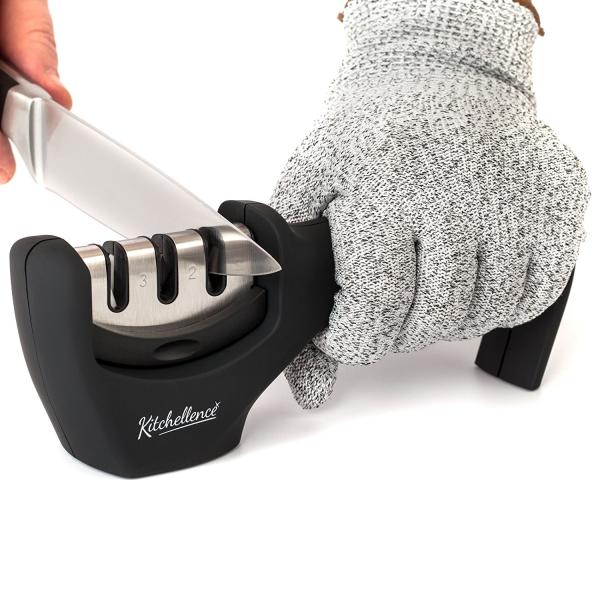 Buy cheap ABS Diamond Kitchen Knife Sharpener 3 Stage Knife Sharpening Tool from wholesalers