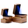 Buy cheap Handmade Luxury LED Jewelry Box for Custom Plastic Spray Painted Square Necklace Ring from wholesalers