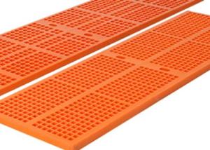 China Rectangular Hole Pu Screen Mesh For Dewatering , Longlife on sale