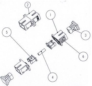 Ceramic Ferrule Singlemode APC Fiber Optic Receptacle