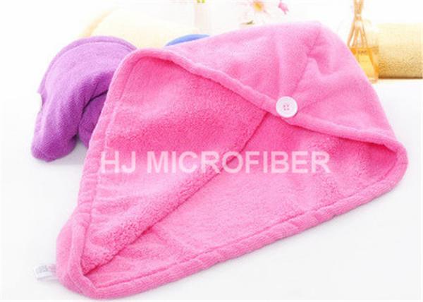 Buy cheap Pink Hair Drying Tuban Microfiber Bath Towels, 80% Polyester Easy Cleaning from wholesalers