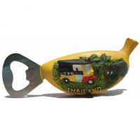 Buy cheap Resin bottle opener banana shape fridge magnet souvenir product