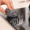 Buy cheap Spiral Shape 410 / 430 Stainless Steel Scrubbers , Steel Scouring Pad Without Hurting Hands from wholesalers
