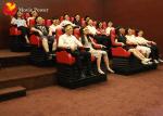 Black / White / Red Seat 4D Movie Theater , Virtual Reality Equipment For
