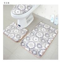 Buy cheap Waterproof Polyester 3pc Bathroom Rug Set Toilet Lid Covers product