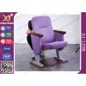 Buy cheap Purple Folding Church Hall Chairs With Fabric Covers / Auditorium Seating from wholesalers
