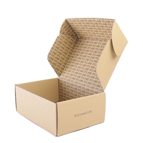 Buy cheap Custom Logo Cardboard Brown Mailer Box For Kraft Corrugated Paper Shipping from wholesalers