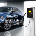Single Gun 11kw 22kw Electric Car Wall Box Home Charger Overcurrent Protection