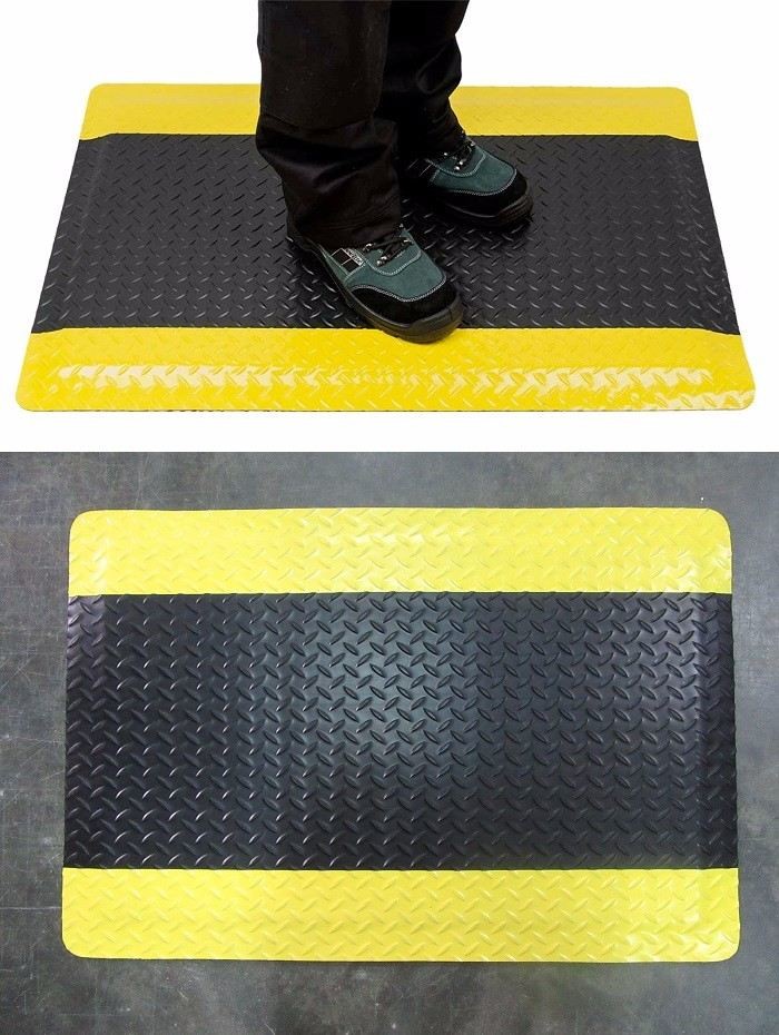 ESD Anti-fatigue Mat Industrial Floor Mat Anti Slip Anti-fatigue PVC+EPDM+Rubber Floor Mat