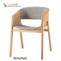 Buy cheap Restaurant Simple Modern Dining Chairs Solid Wood 52cm Length product