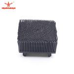 Black Square Auto Cutter Parts 0.03kg Nylon Bristle Block Brush For FK