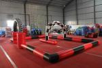 Small Indoor Inflatable Race Track Waterproof PVC Tarpaulin Material EN14960