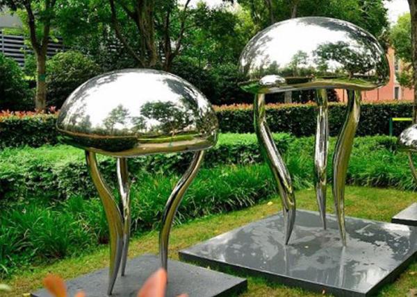 Buy cheap Custom Size Garden Landscape Stainless Steel Sculpture Animal Jellyfish Sculpture from wholesalers