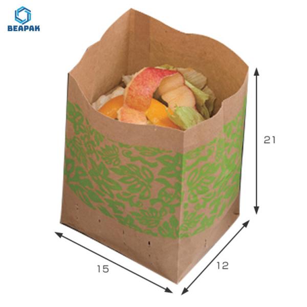 Buy cheap Biodegradable Take Away 150gsm Fast Food Brown Paper Bags from wholesalers