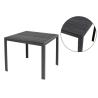 Buy cheap Square Plastic Wood Top Aluminum Furniture Table For Outdoor 80cm 90cm from wholesalers
