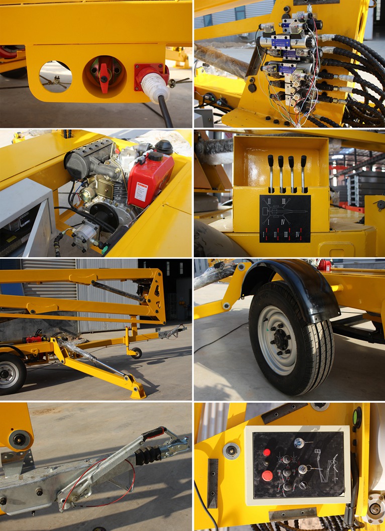 20m Working Height Diesel Engine Articulated Hydraulic Boom Lift Platform