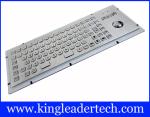 86 Keys IP65 Rated Stainless Steel Industrial Kiosk Keyboard With Trackball
