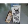 Buy cheap Customized promotional artpaper wine bag/gift wine bag for red wine with PVC window from wholesalers