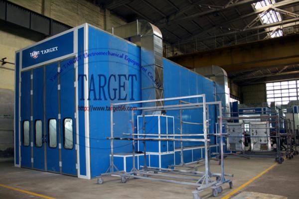 Buy cheap 15m truck spray painting booth / spray booth oven for trucks and bus from wholesalers