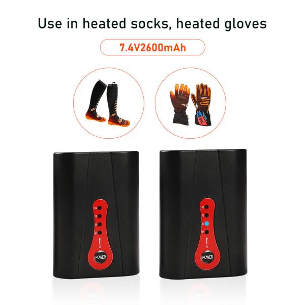 Buy cheap Rechargeable 18650 Heated Glove Battery 7.4v 2600mAh 4 Blue LEDs from wholesalers
