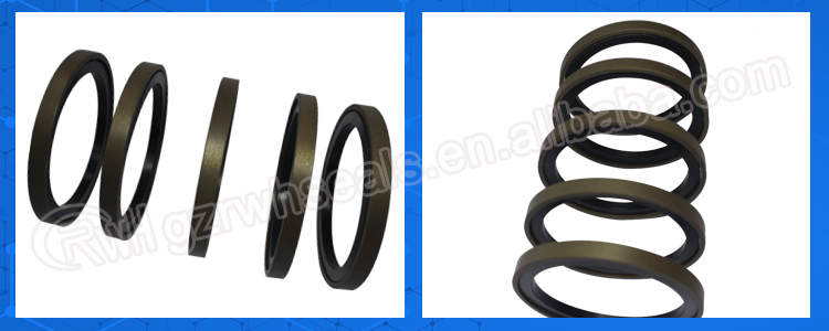 Polyurethane Rubber Hydraulic Cylinder Piston Seal SPG For CAT